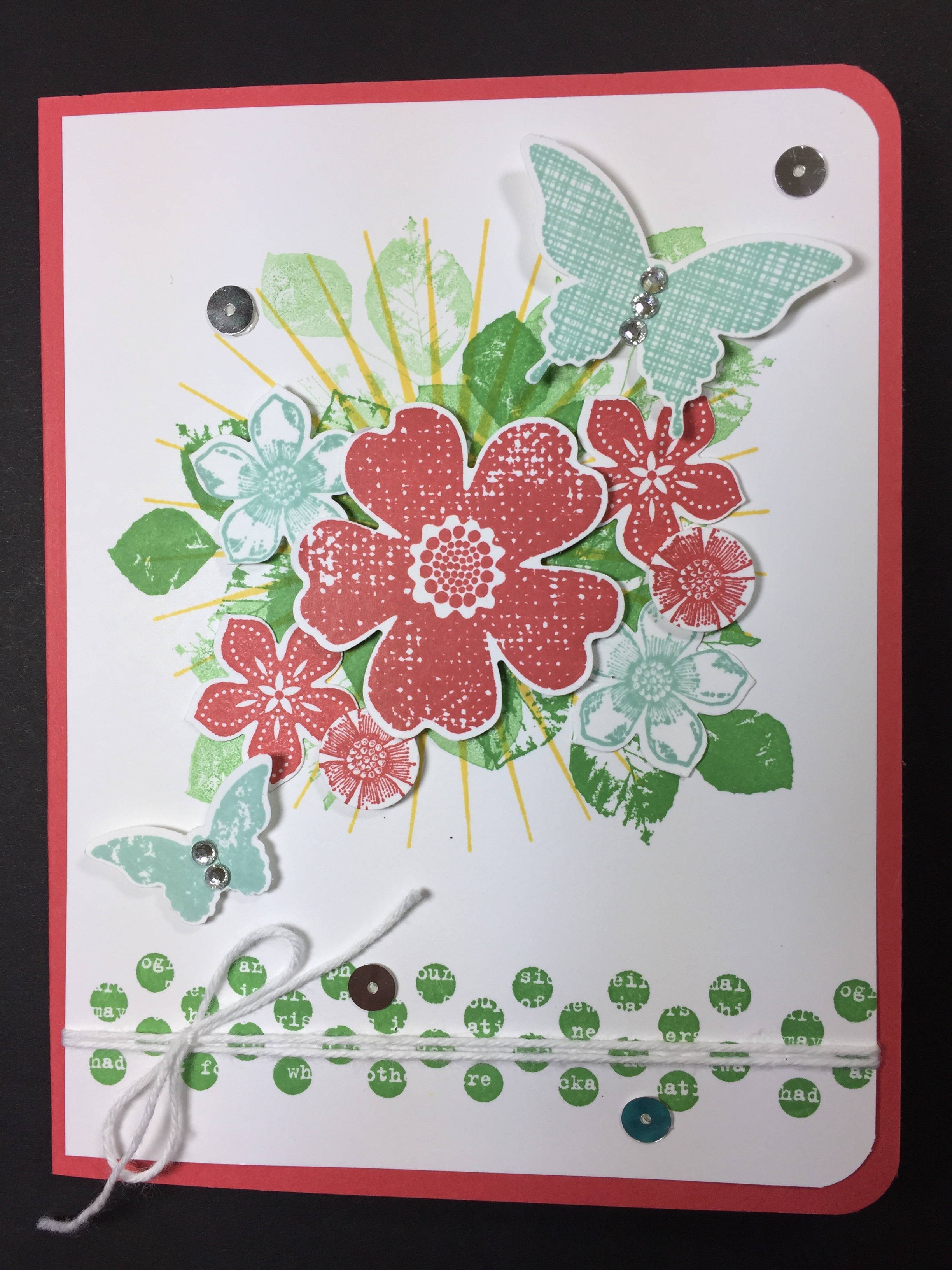 Floral & Butterfly Card