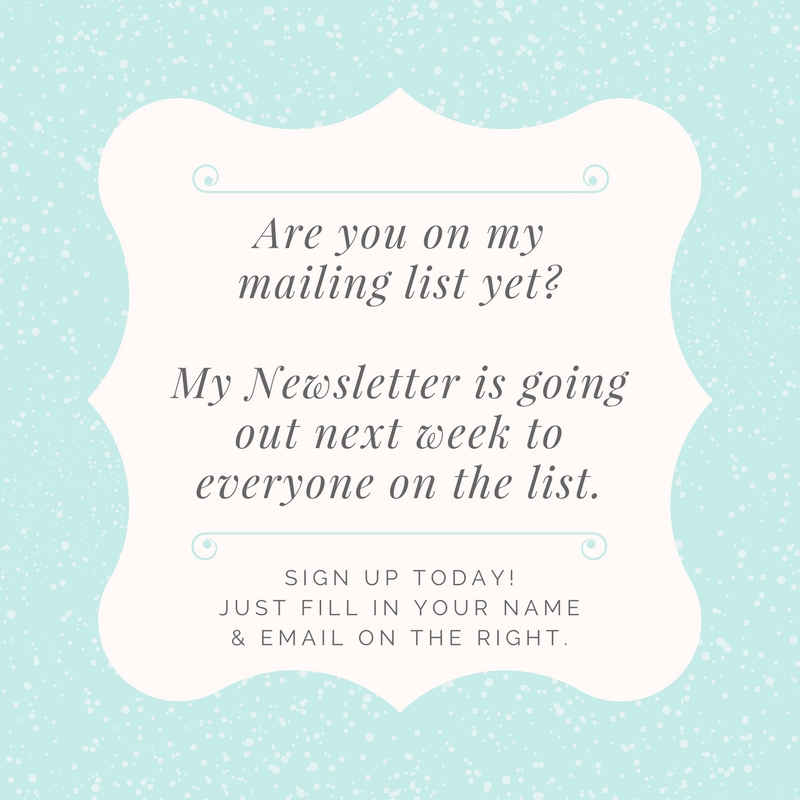 Are you on my mailing list yet?