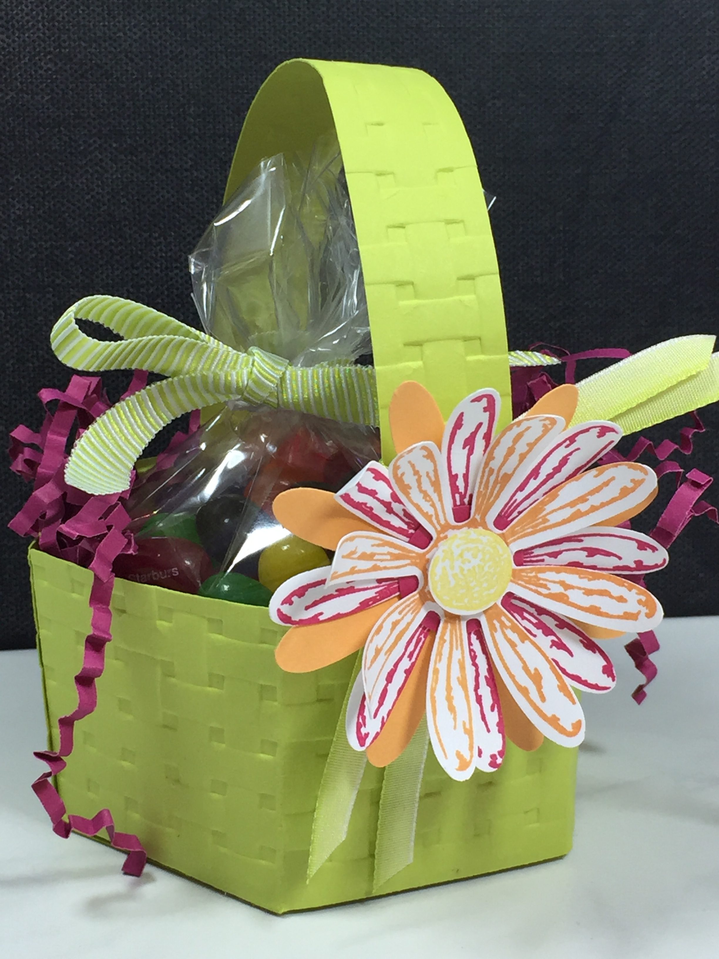Easter Basket made with Window Box Thinlits