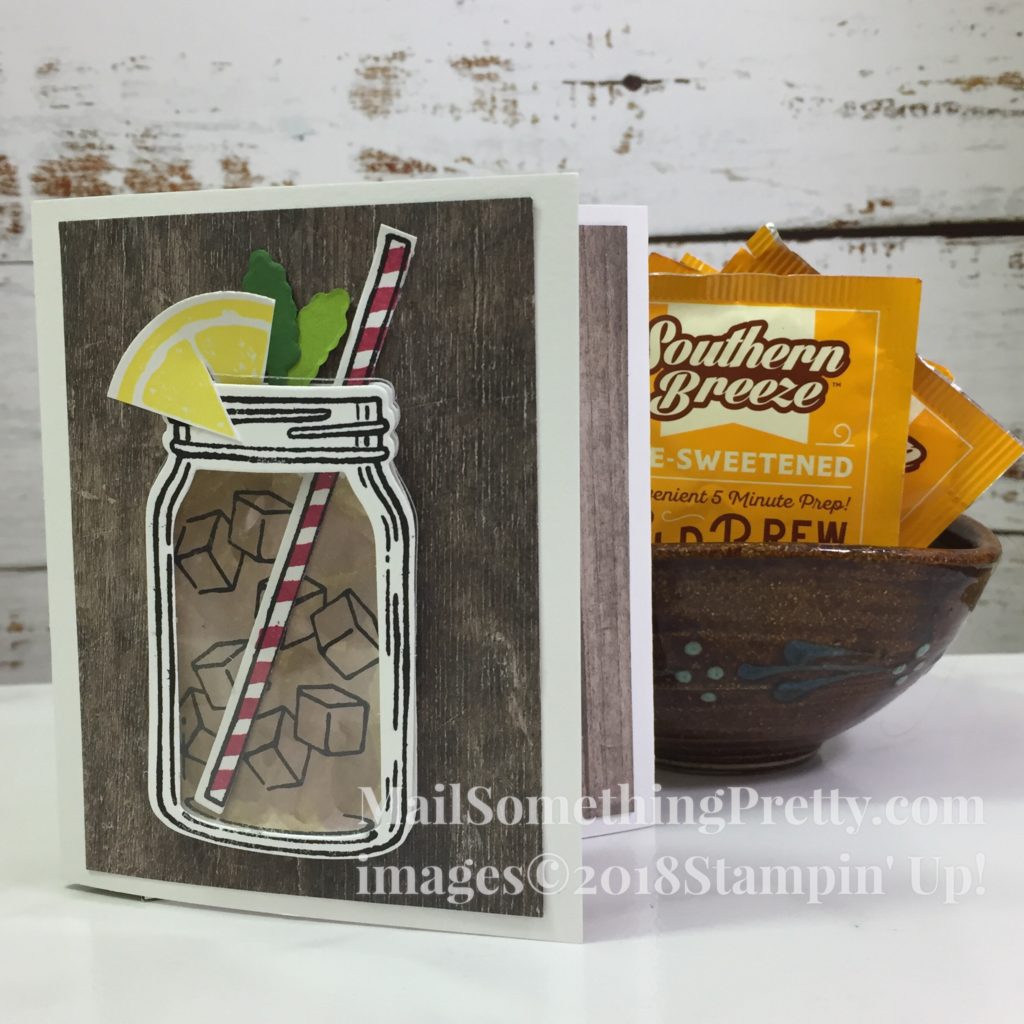 Iced Tea Card for Display Board Stamper Application