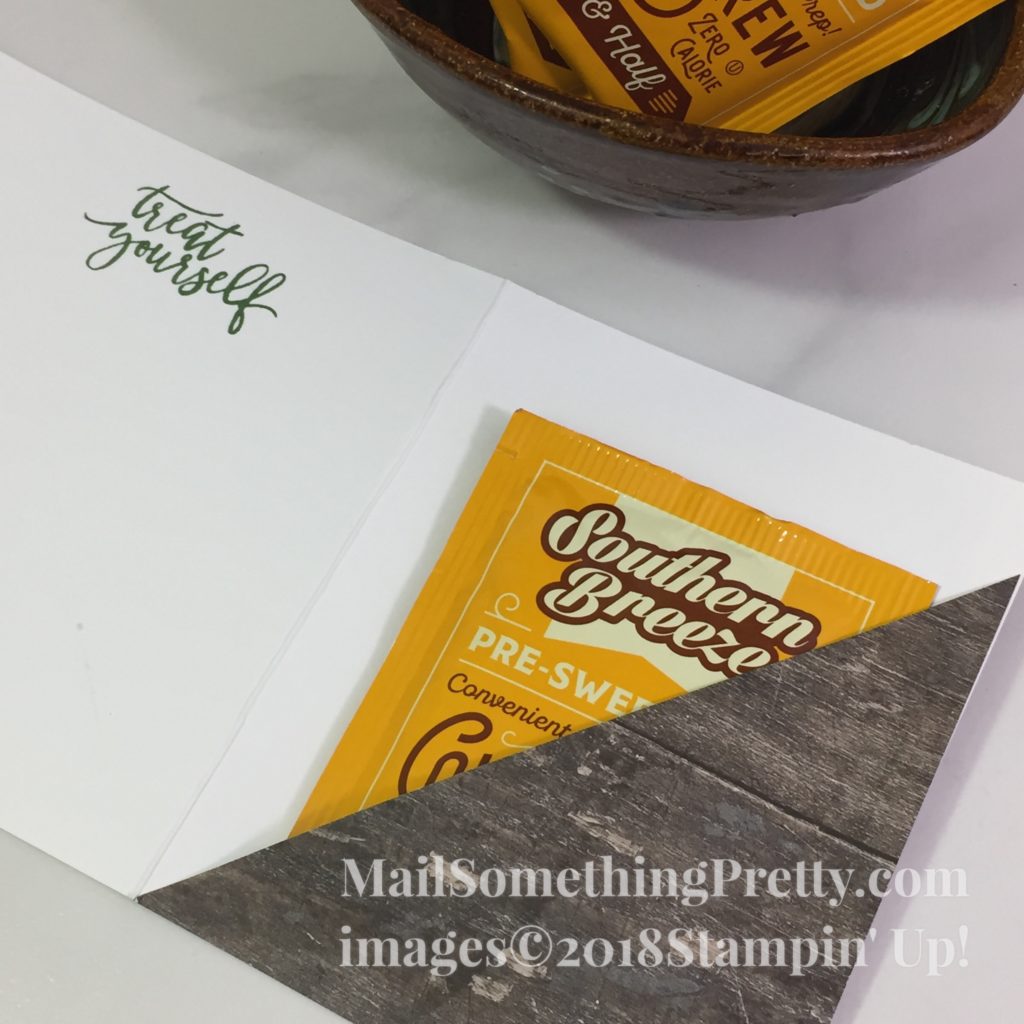 Iced Tea Card for Display Board Stamper Application