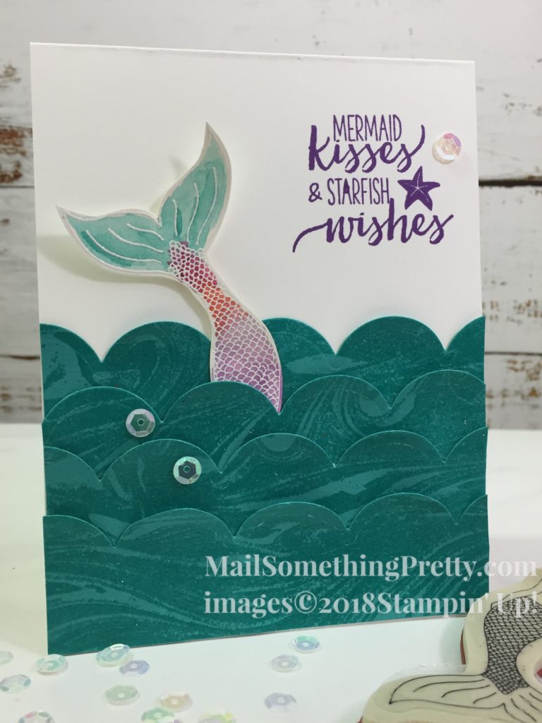 Mermaid Card for Display Board Stamper Application