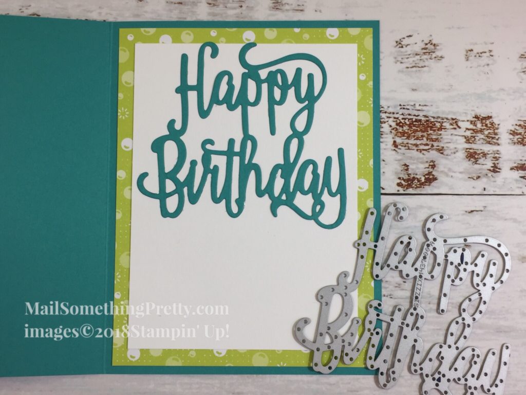 Big Shot Birthday card