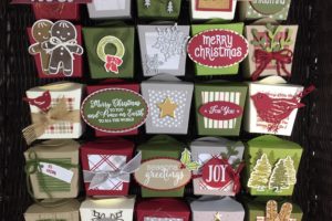 Advent Boxes using Takeout Thinlits