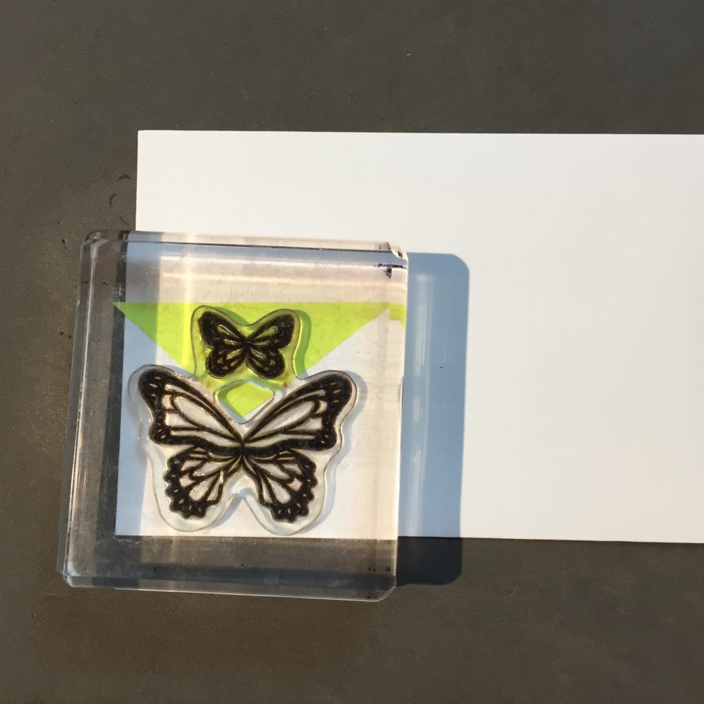 How to stamp just one butterfly from the double butterfly stamp of Butterfly Gala stamp set