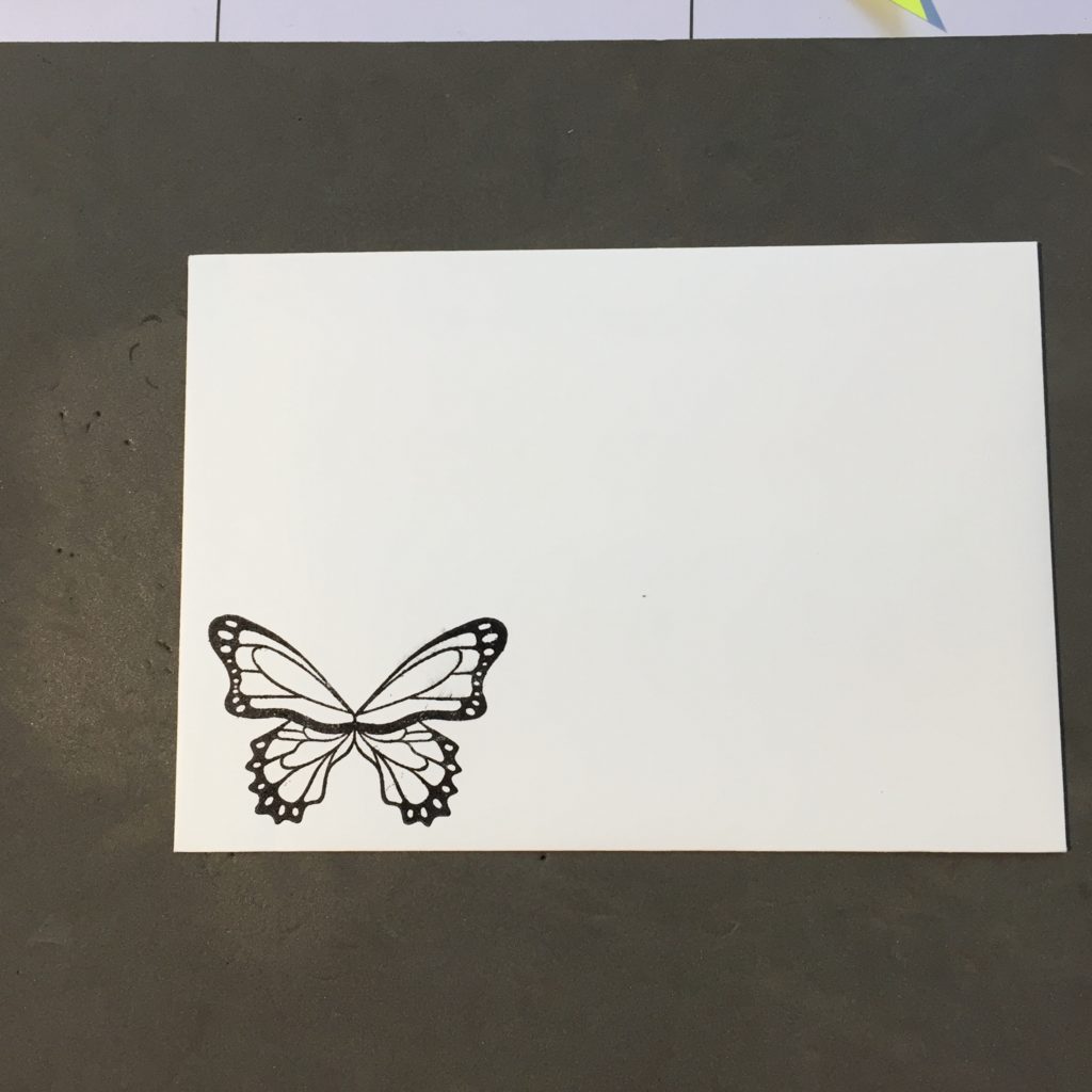 How to stamp just one butterfly from the double butterfly stamp of Butterfly Gala stamp set