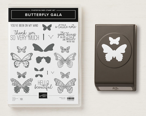 Butterfly Gala stamp set & punch