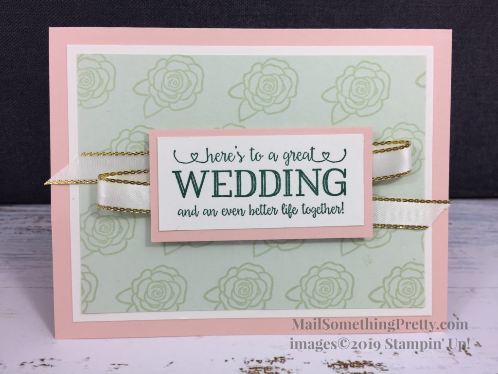 #simplestamping wedding card