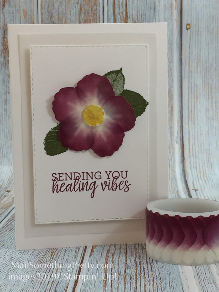 Get Well Card using the Pressed Petals Washi Tape