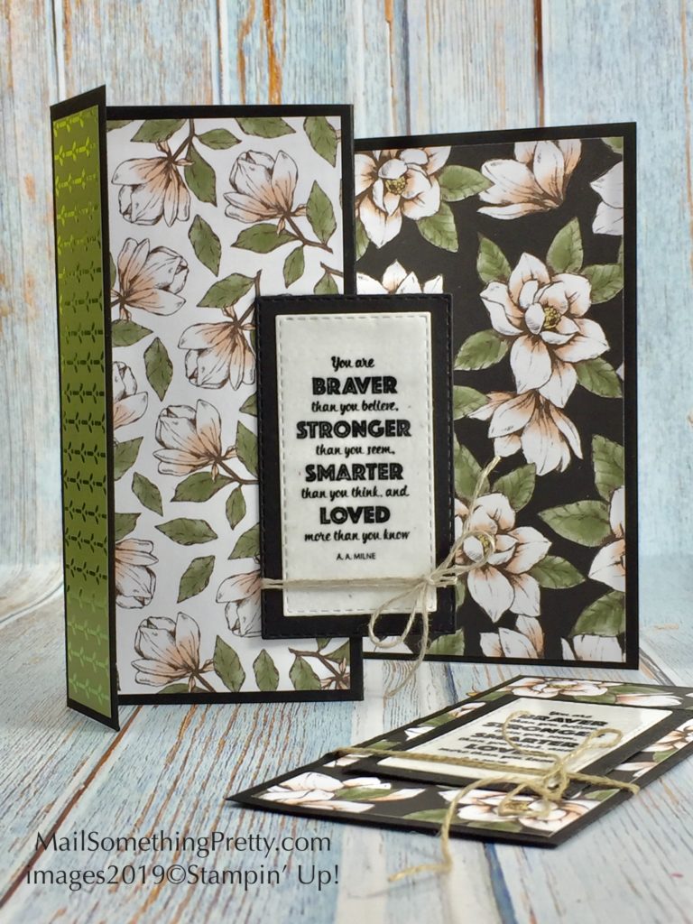 Four Panel Fancy Fold Card Featuring Magnolia Lane Paper