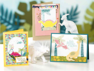 Simple &amp; fun dinosaur cards to make using DinoRoar Designer Series Paper
