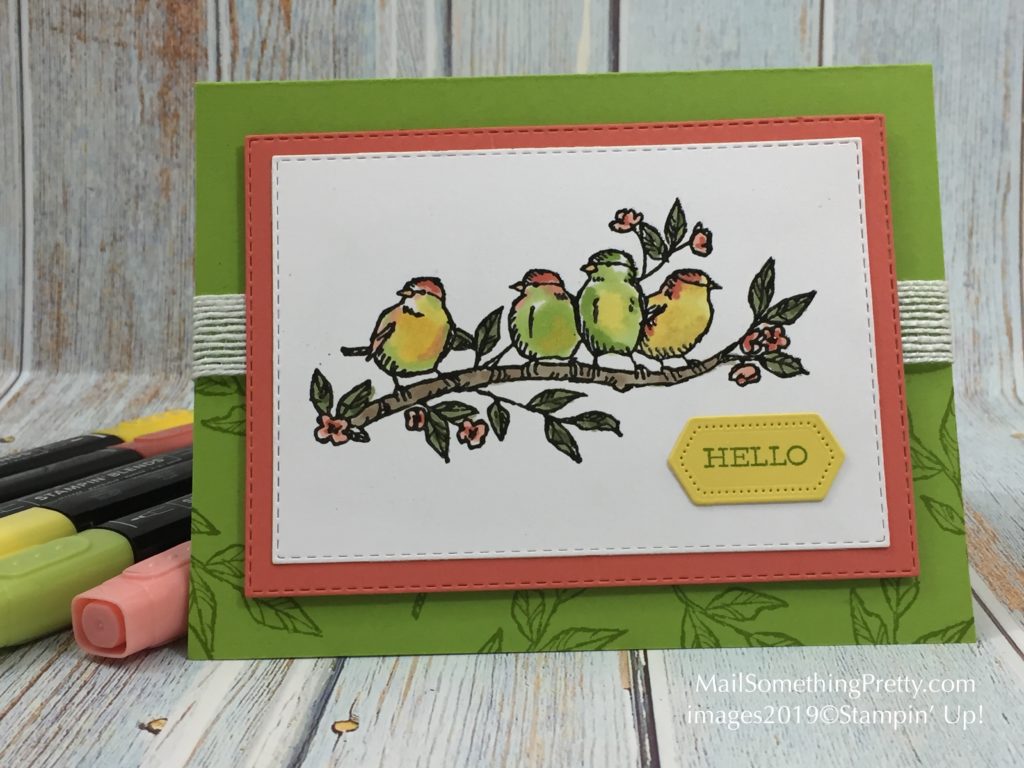 Cards made with Free as a Bird stamp set