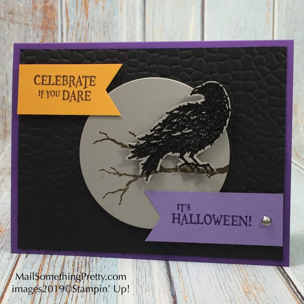 Card featuring The Raven stamp set