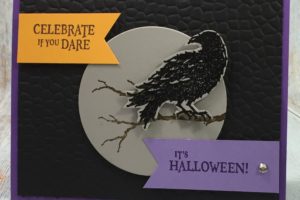 Card featuring The Raven stamp set