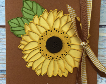 create instant sunflowers with the Celebrate Sunflowers stamp set & dies