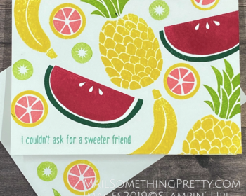 Fun Fruit cards perfect for a beginner