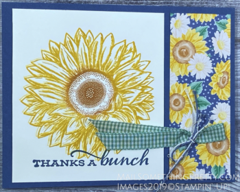 Creating a Two Color Sunflower Card