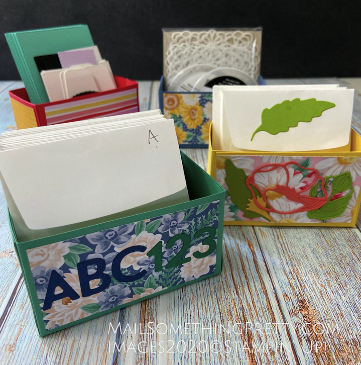 Make Your Own Storage Boxes for Little Pieces Using Patterned Paper 