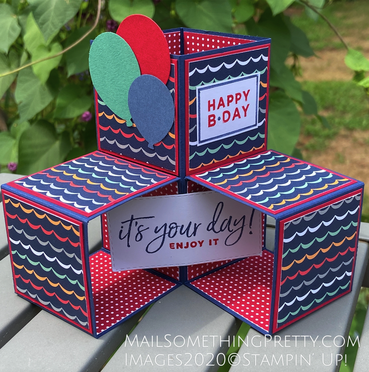 Triple Cube Pop Up Card