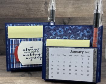 Desktop Calendar & Post It Holder