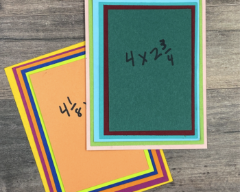 How to cut & figure out sizes for the layers of a card