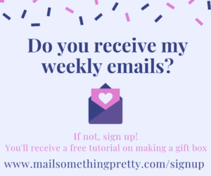 Sign up for my weekly emails