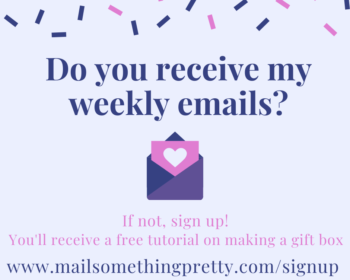 Sign up for my weekly emails