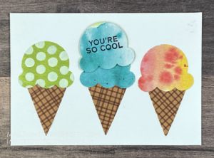 Alternate Card Ideas for Sweet Ice Cream Stamp Set