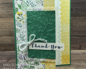 Just Jade Scallop Edge Card Using Scallop Contours Dies