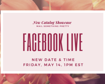 Join me for my facebook live on Friday, May 14 at 1pm EST