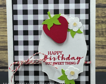 Card made with Sweet Strawberry bundle