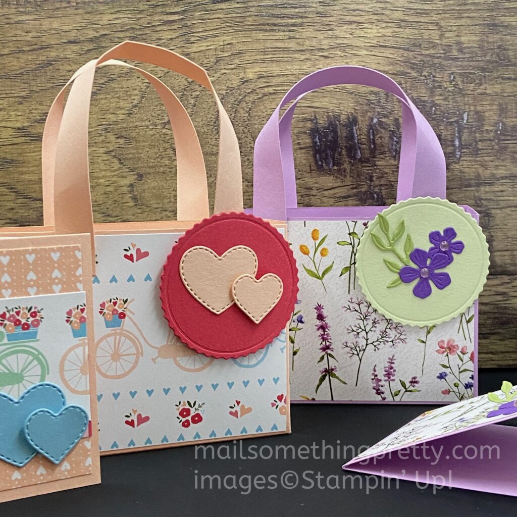 pocket book or purse boxes with mini greeting cards to put inside