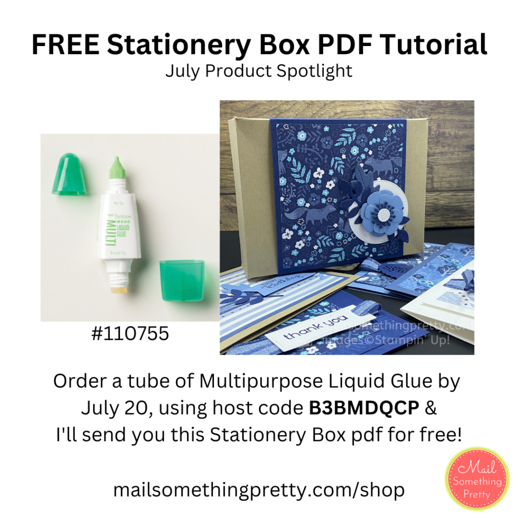 Free Stationery Box pdf with purchase of multipurpose liquid glue until July 20, 2023