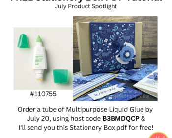 Free Stationery Box pdf with purchase of multipurpose liquid glue until July 20, 2023