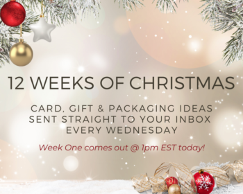 12 Weeks of Christmas begins today at 1pm EST