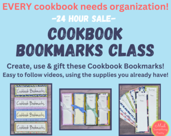 Cookbook Bookmarks Class