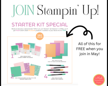 Join Stampin' Up! in May and get a bunch of new In Color Products for free!