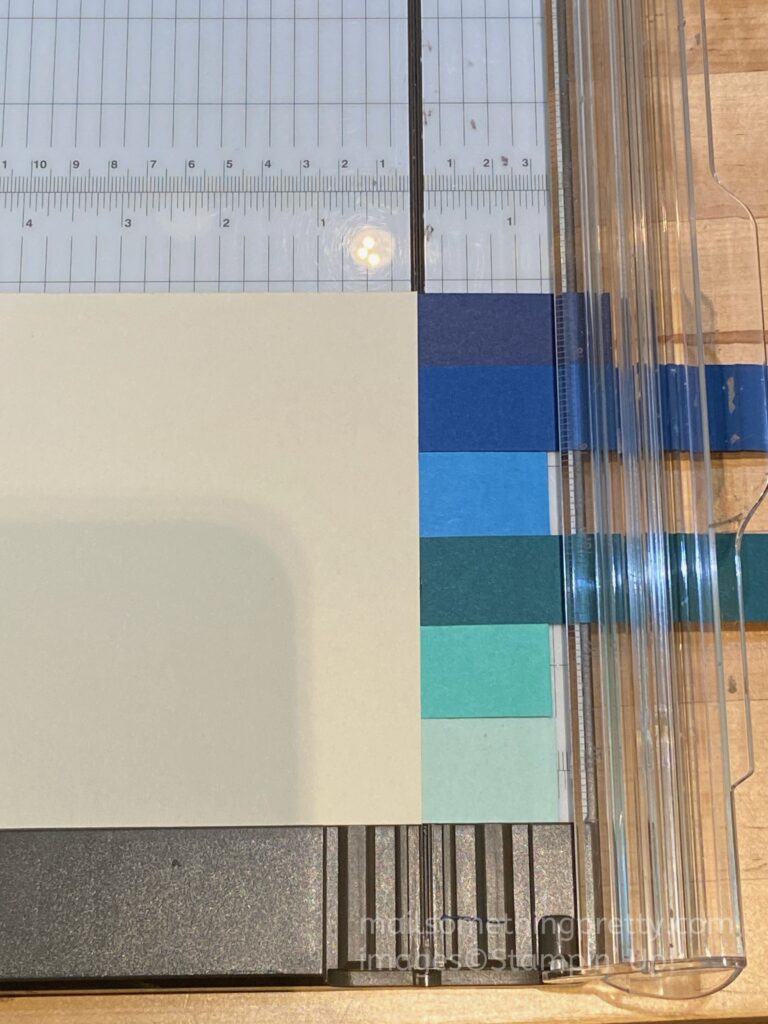 trimming a strip card