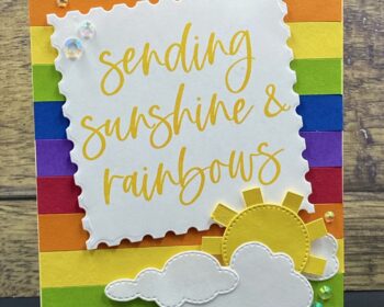 1/2" thick rainbow strip card