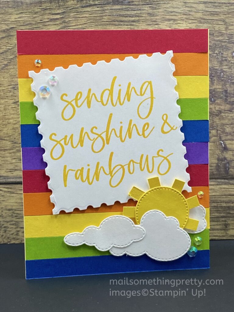 1/2" thick rainbow strip card