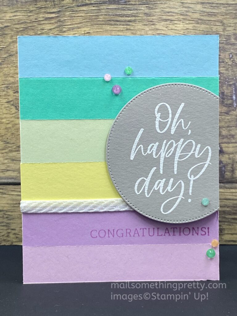 Oh happy day strip card