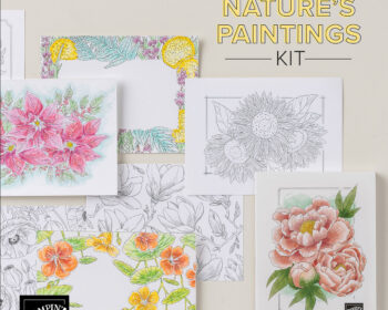 Nature's Painting Kit - it's a coloring book!