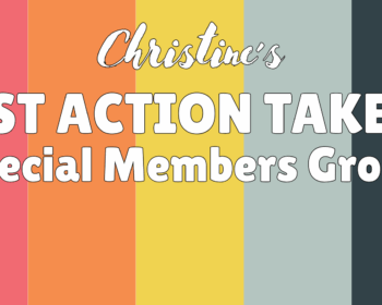 Christine's Fast Action Takers Member-Only Facebook Group Banner