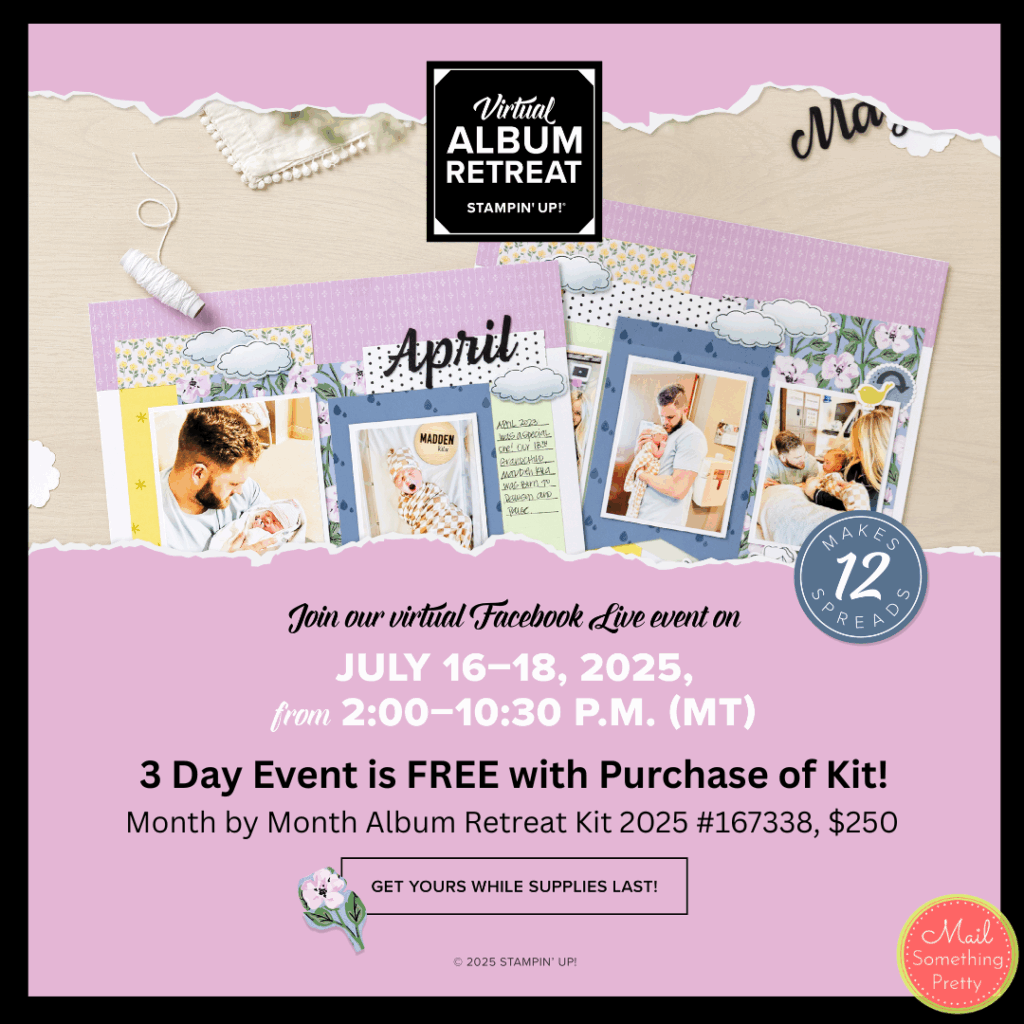 Virtual Album Retreat happening on July 16, 17 & 18. Register today!