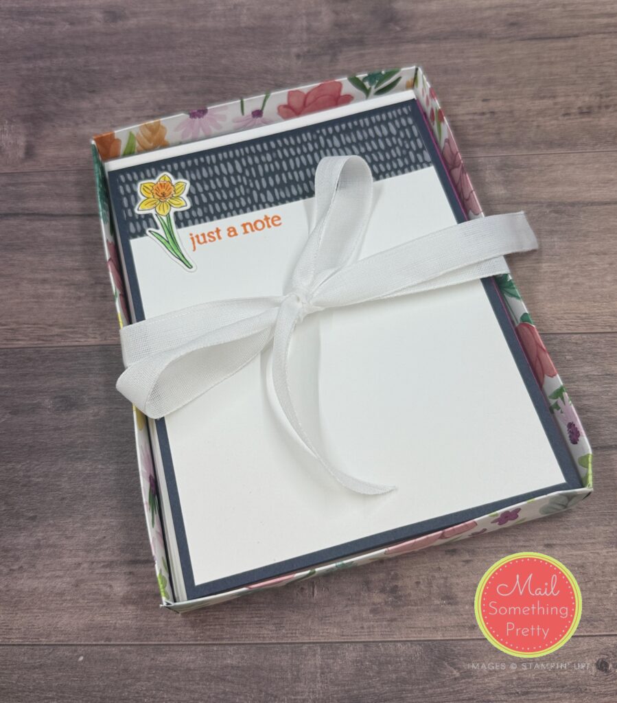 Handmade Notecards in a custom pattern paper box