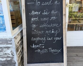 sending a letter is meaningful