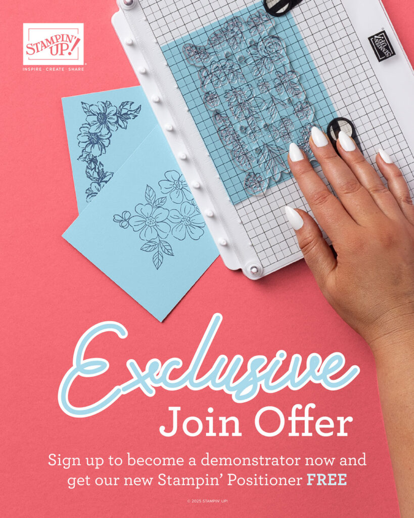 Join Stampin' Up! in February and get a new Stampin' Positioner Tool for free
